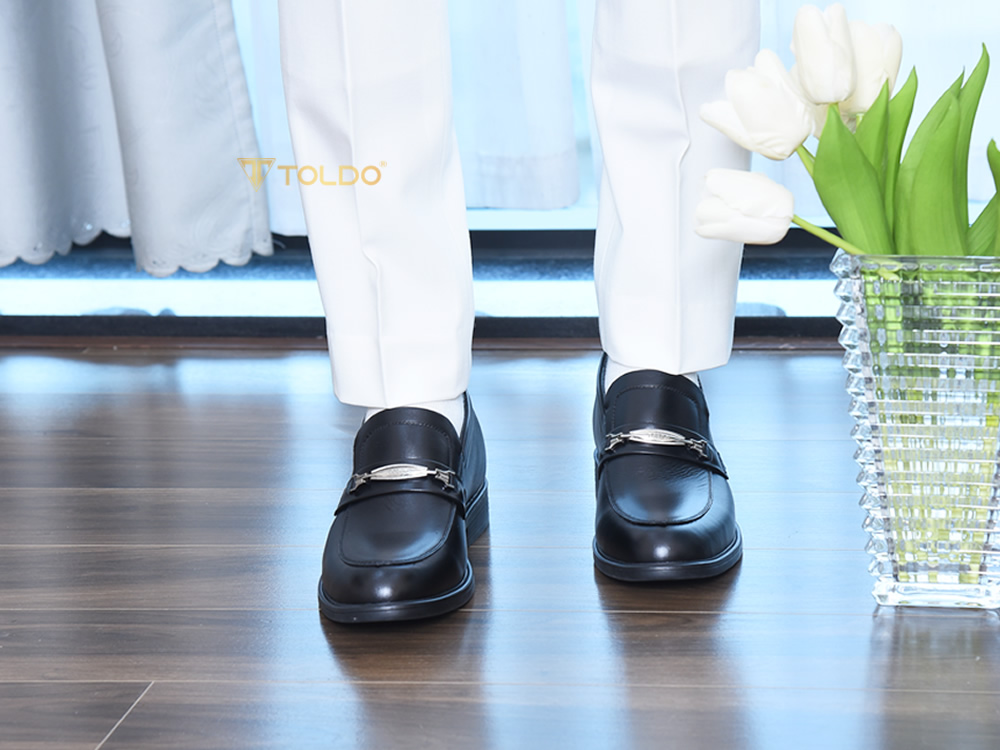 Giày cao 8cm sang trọng da thật