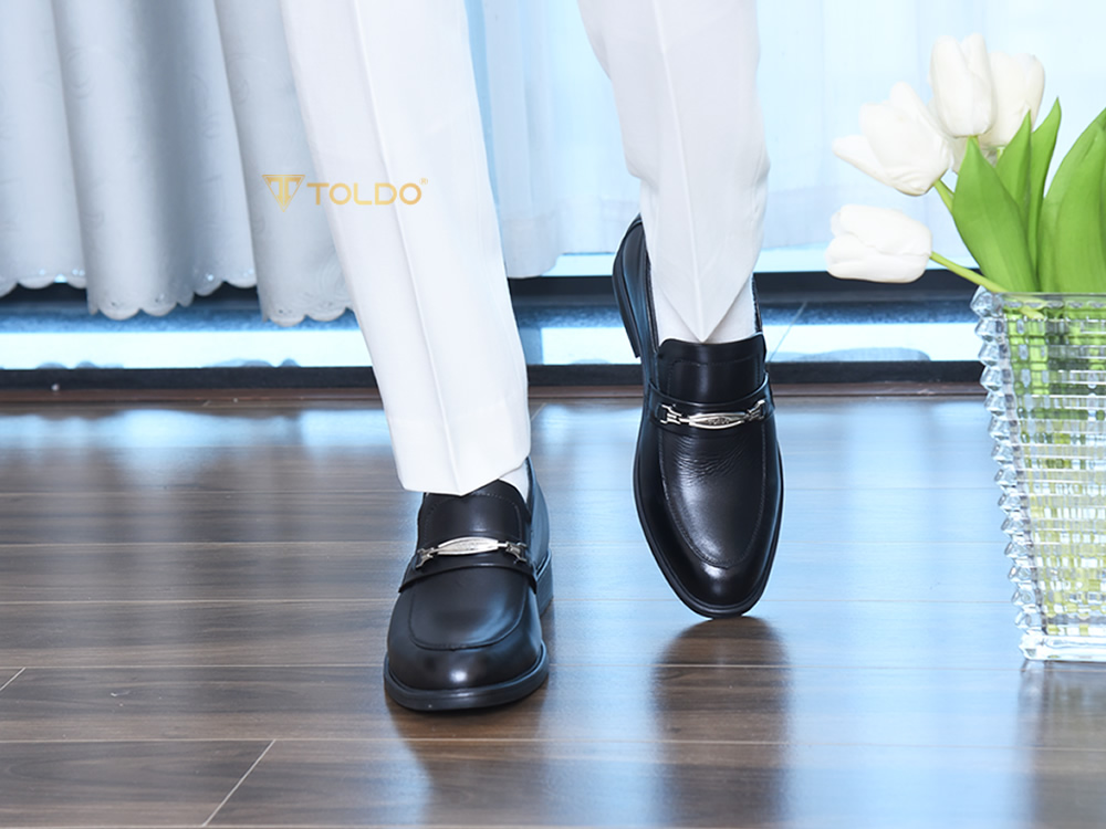 Giày cao 8cm sang trọng da thật