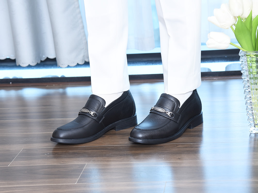 Giày nam cao 8cm da thật đế khâu