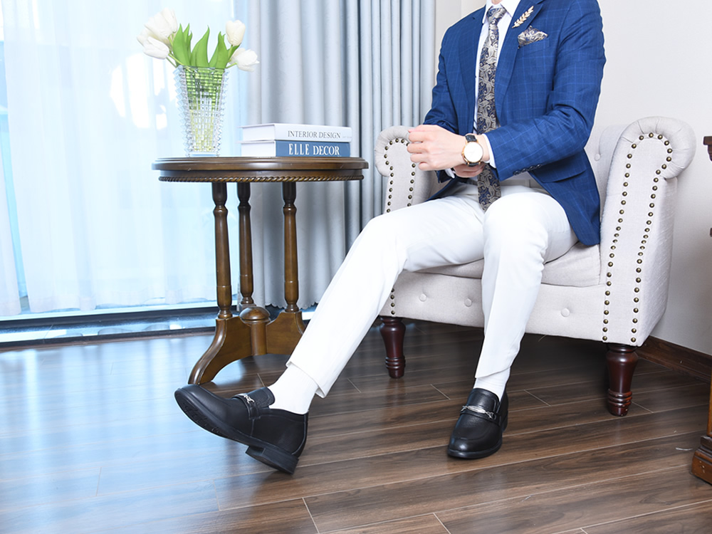 Giày nam cao 8cm da thật đế khâu