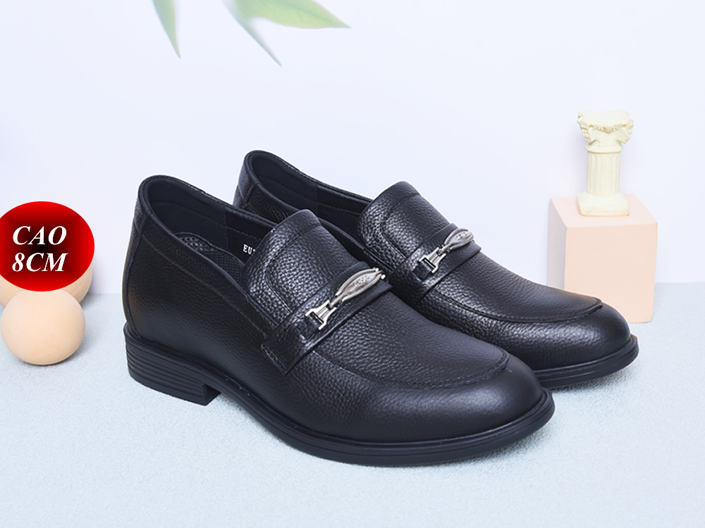 Giày nam cao 8cm da thật đế khâu