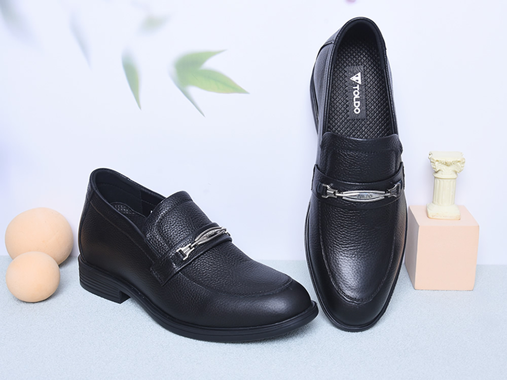 Giày nam cao 8cm da thật đế khâu