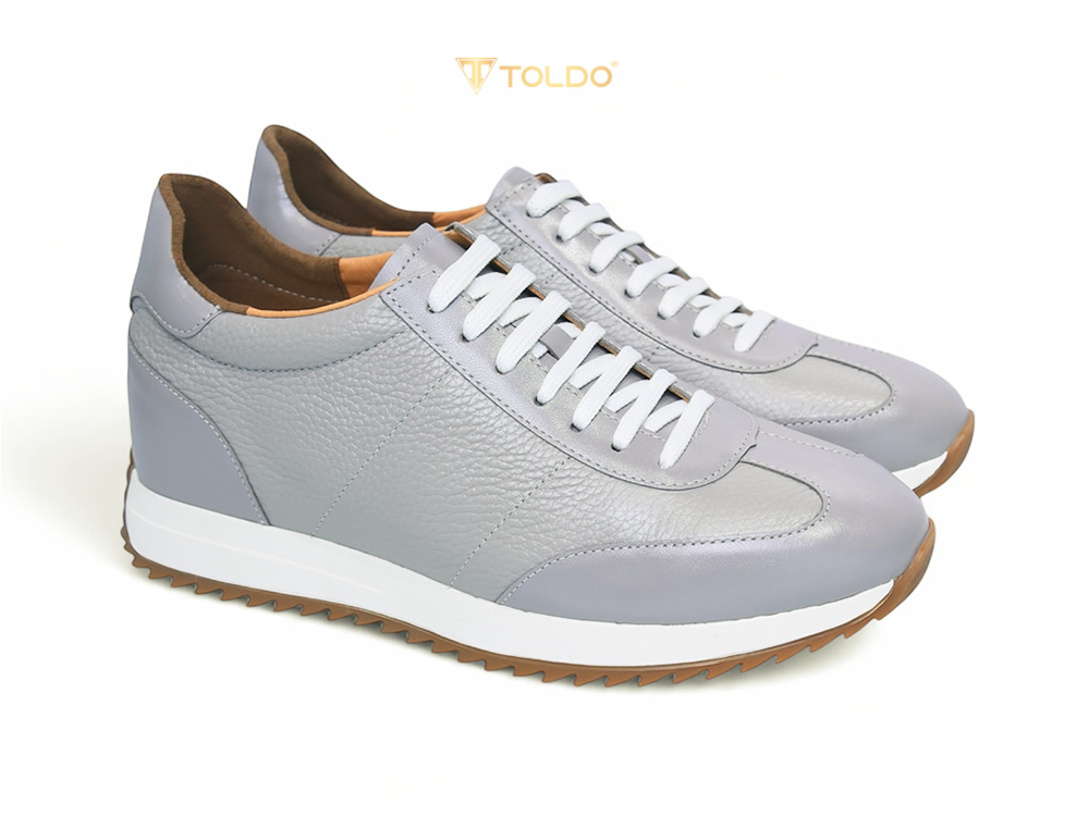 Giày nam thể thao da bò thật cao 8cm
