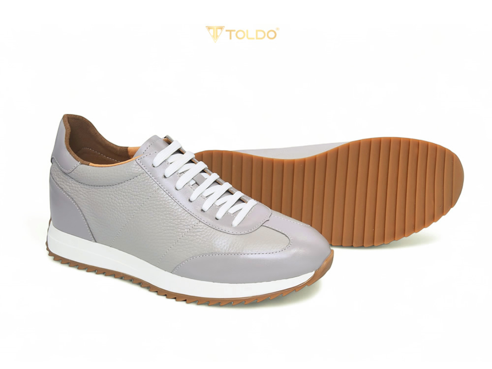 Giày nam thể thao da bò thật cao 8cm