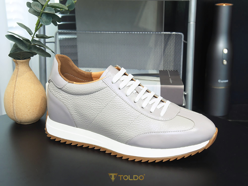 Giày nam thể thao da bò thật cao 8cm