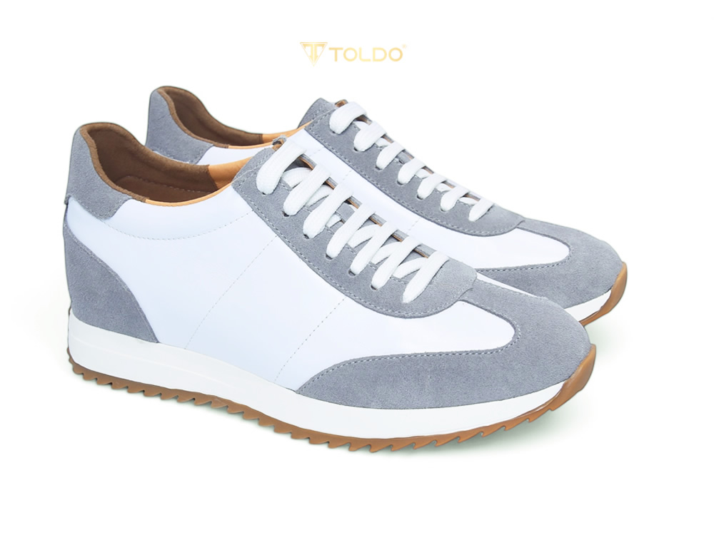 Giày cao 8cm da thật thể thao