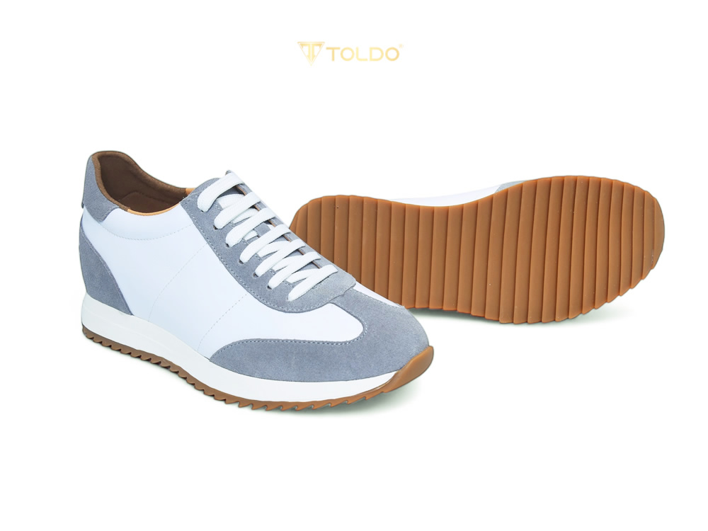 Giày cao 8cm da thật thể thao