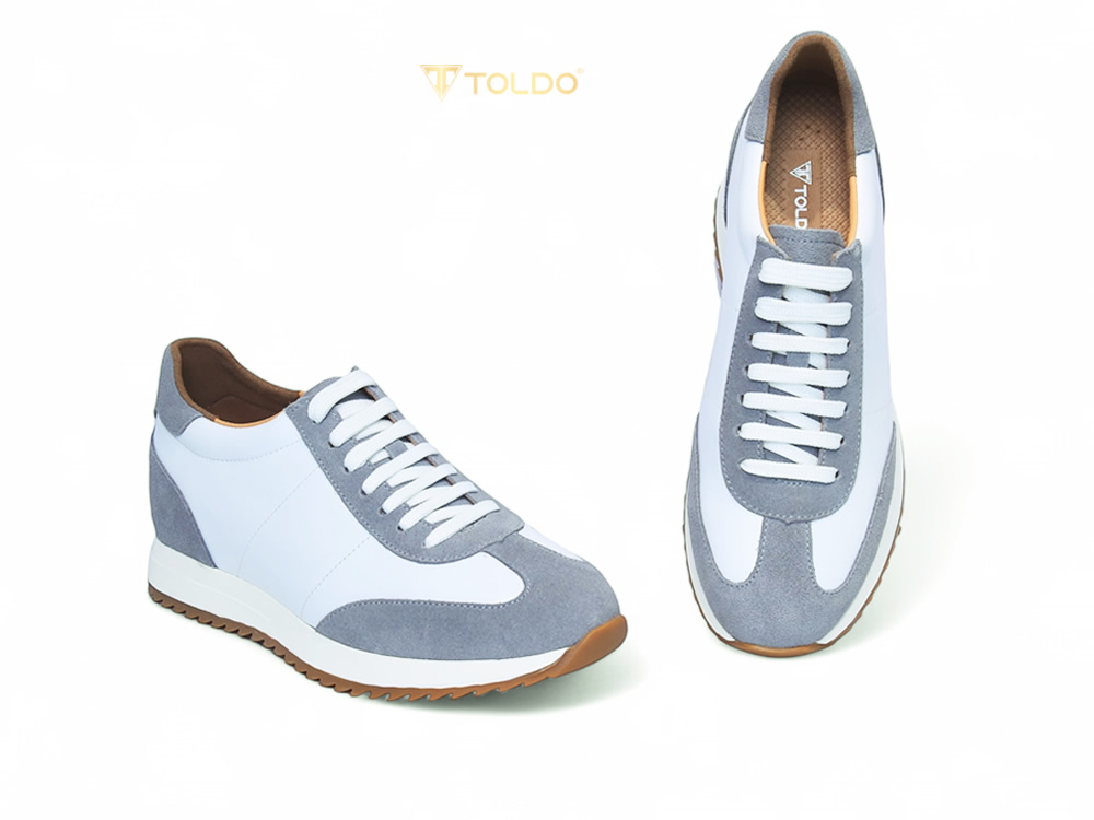 Giày cao 8cm da thật thể thao