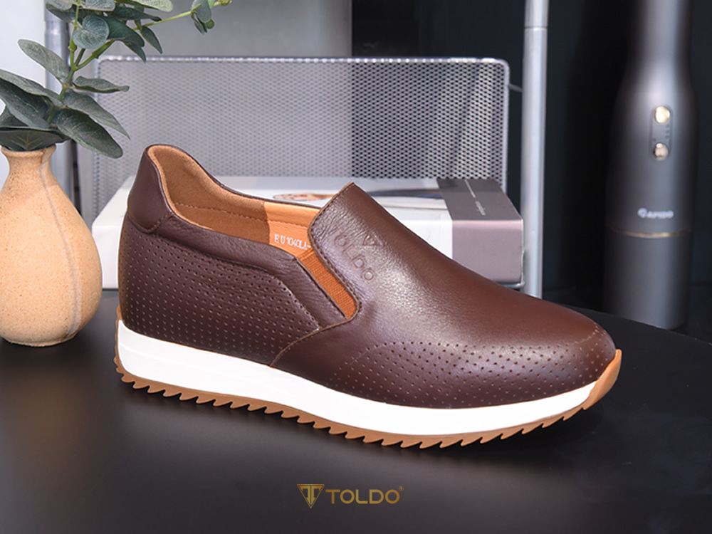 Giày cao 8cm cho nam da thật nhập khẩu