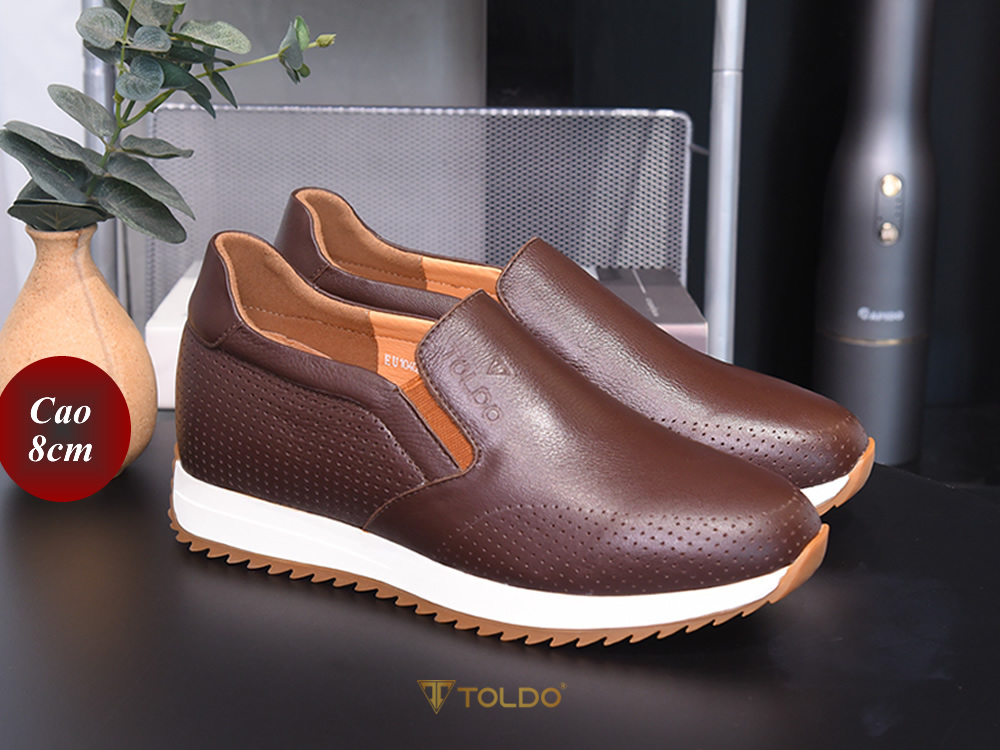 Giày cao 8cm cho nam da thật nhập khẩu