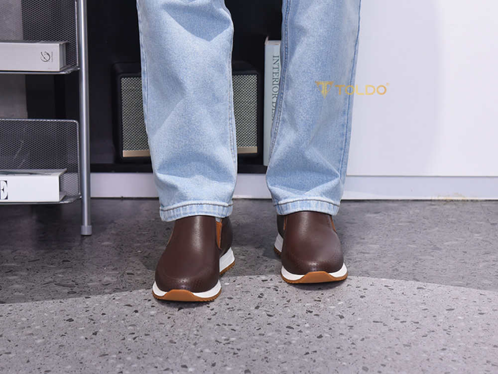 Giày cao 8cm cho nam da thật nhập khẩu