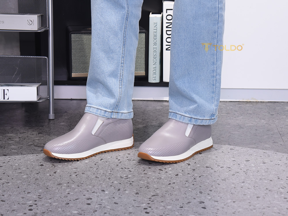 Giày cao 8cm cho nam da bò cao cấp
