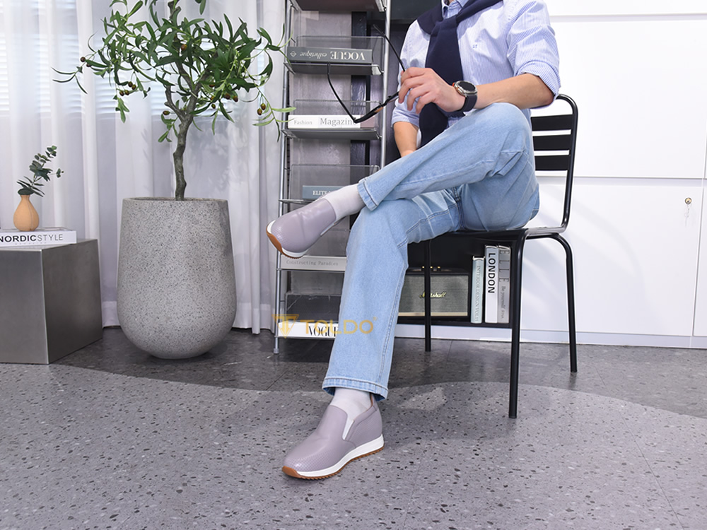 Giày cao 8cm cho nam da bò cao cấp