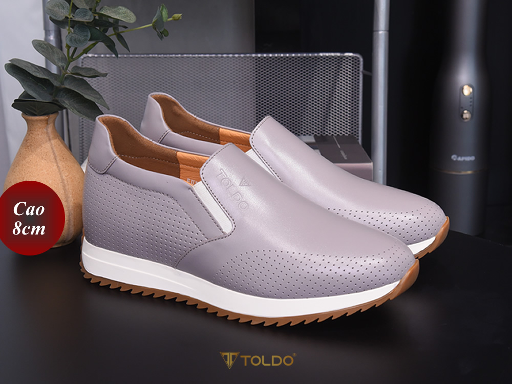 Giày cao 8cm cho nam da bò cao cấp