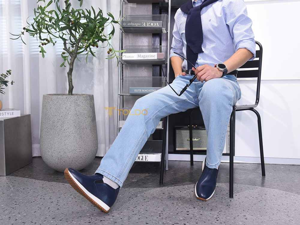 Giày cao 8cm thể thao không dây