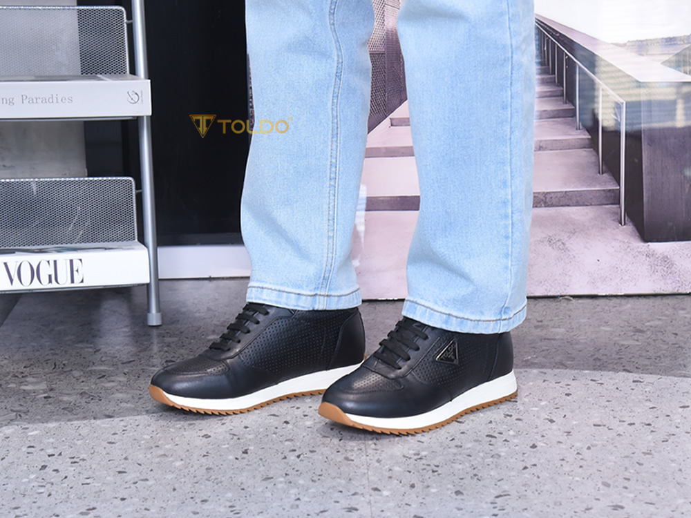 Giày cao nam 8cm cao cấp da thật