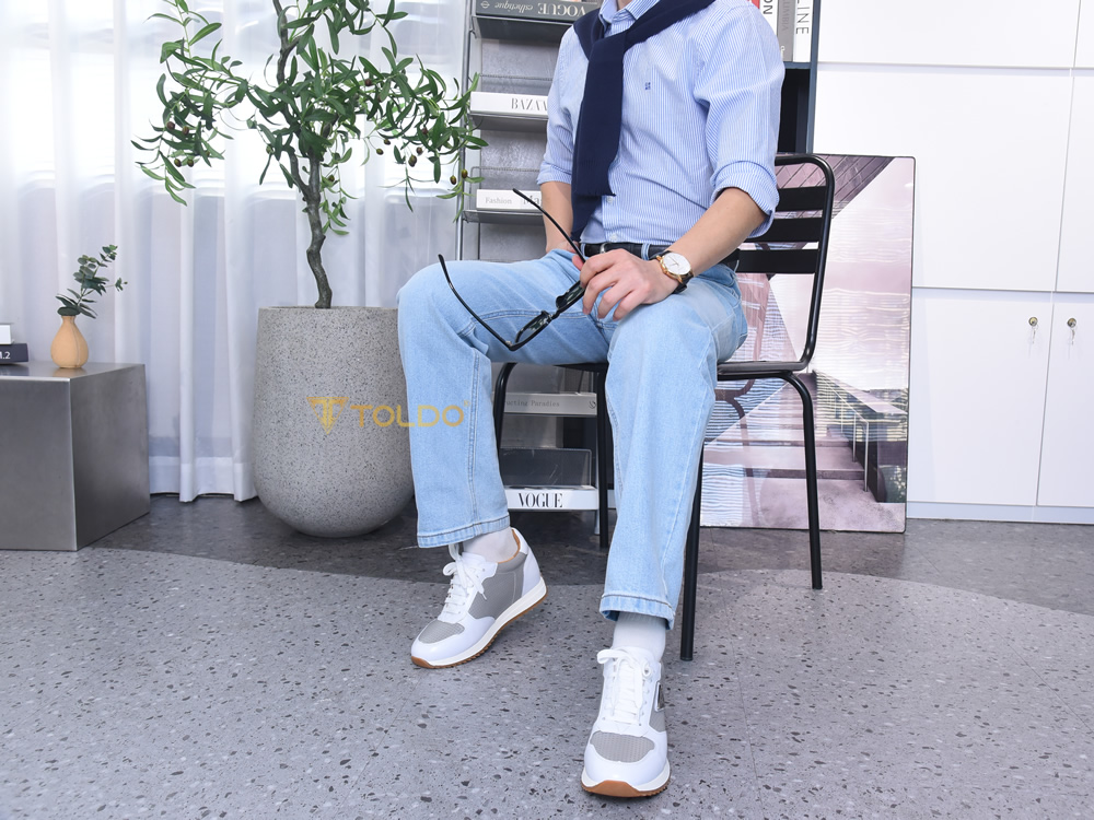 Giày nam cao 8cm da thật cao cấp