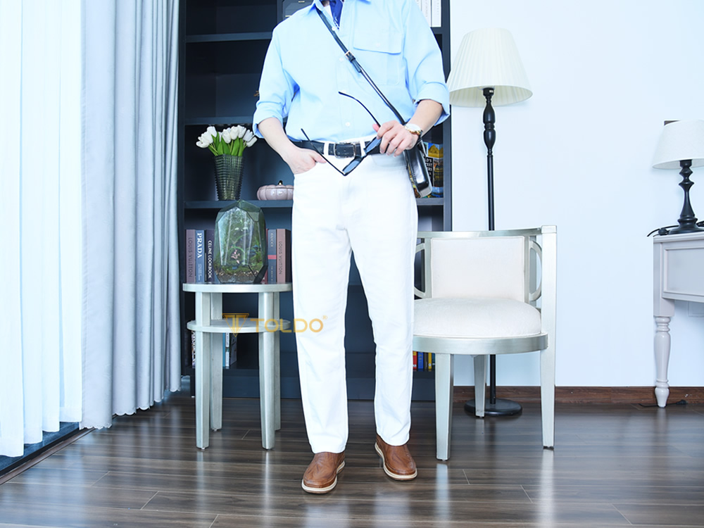 Giày nam tăng 7cm chiều cao da bò thật