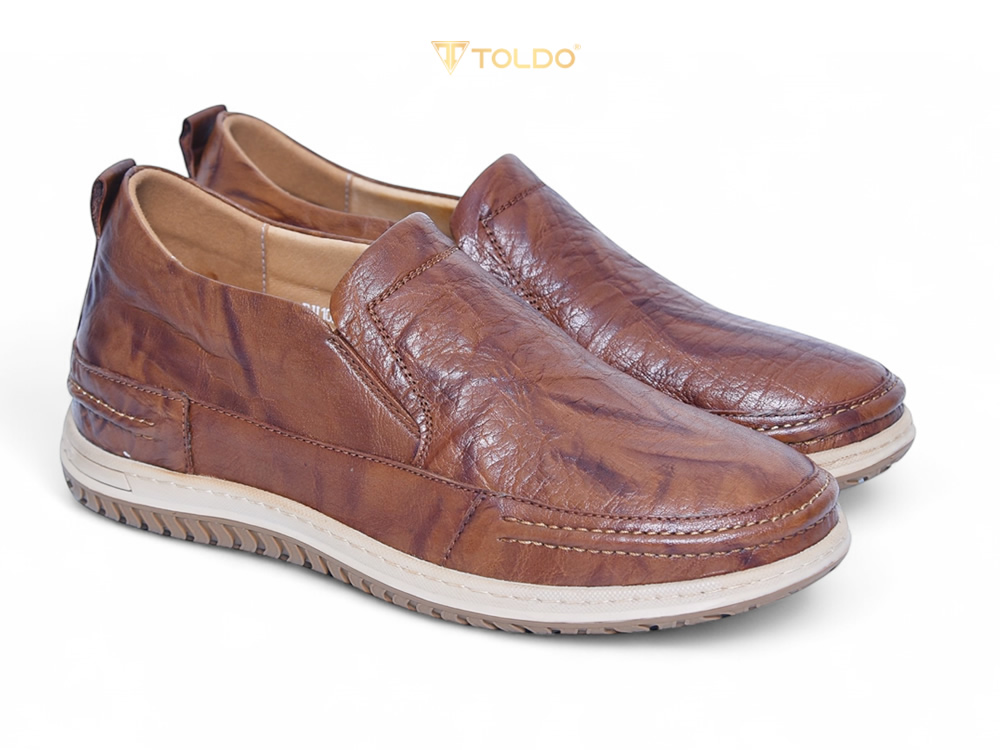 Giày nam tăng 7cm chiều cao da bò thật