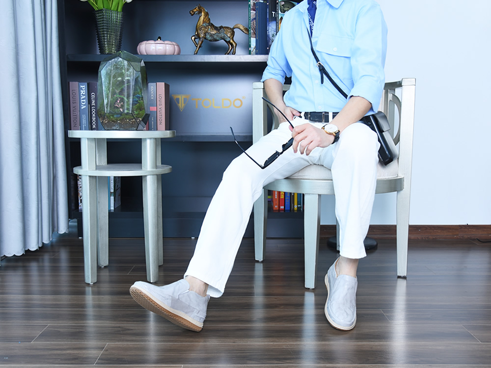 Giày thể thao cao 7cm da thật