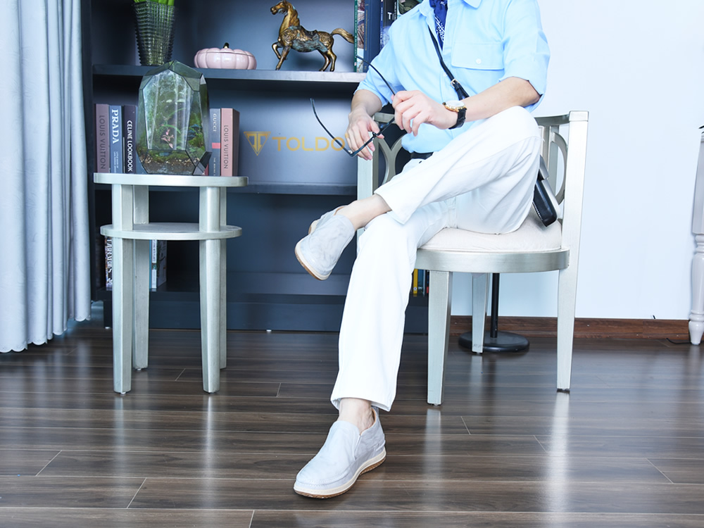 Giày thể thao cao 7cm da thật
