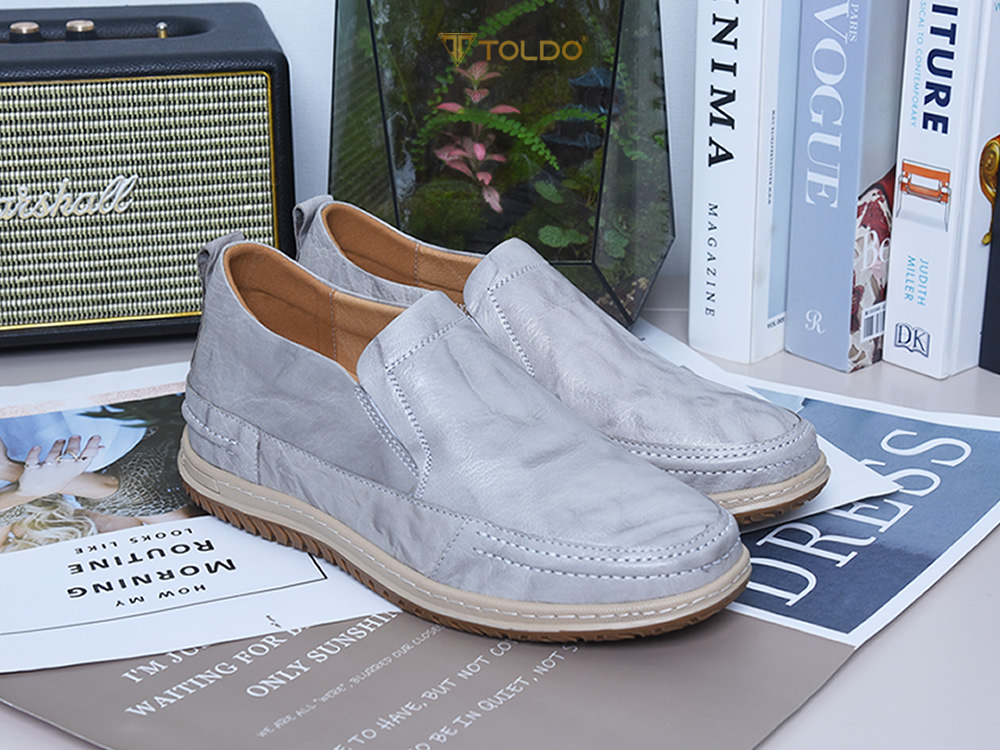 Giày thể thao cao 7cm da thật