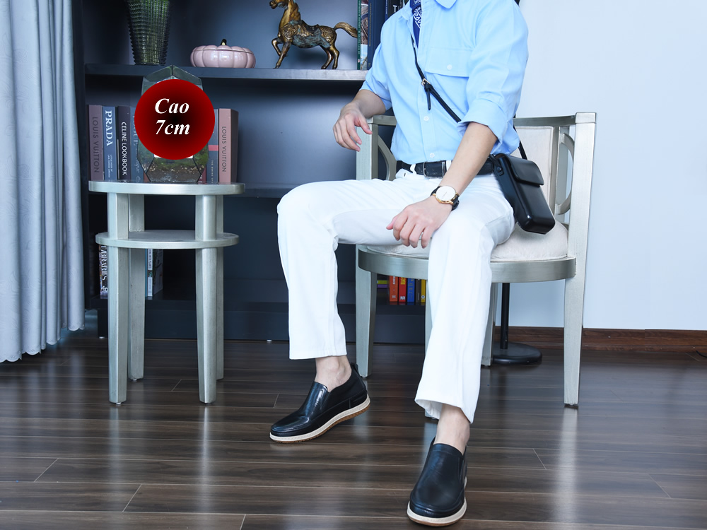 Giày tăng chiều cao 7cm đế khâu