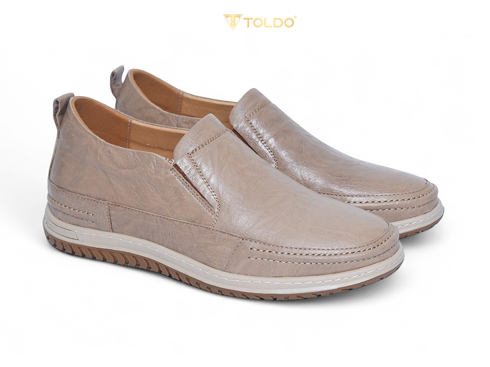 Giày cao 7cm cho nam da thật đế khâu