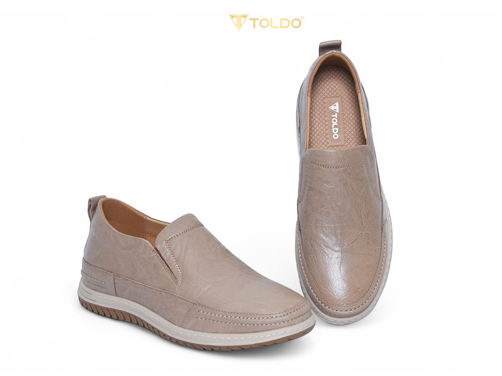 Giày cao 7cm cho nam da thật đế khâu
