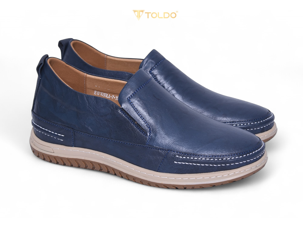 Giày cao 7cm đế khâu da bò thật
