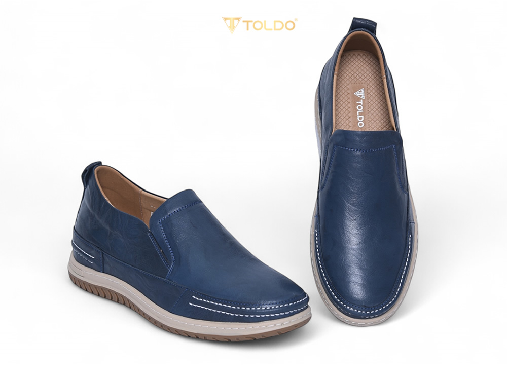 Giày cao 7cm đế khâu da bò thật