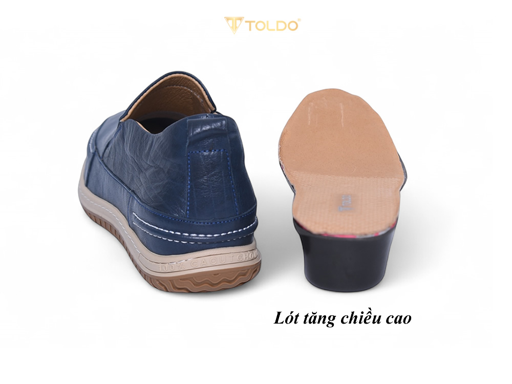 Giày cao 7cm đế khâu da bò thật
