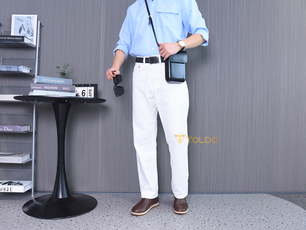 Giày cao 7cm đế khâu da mềm