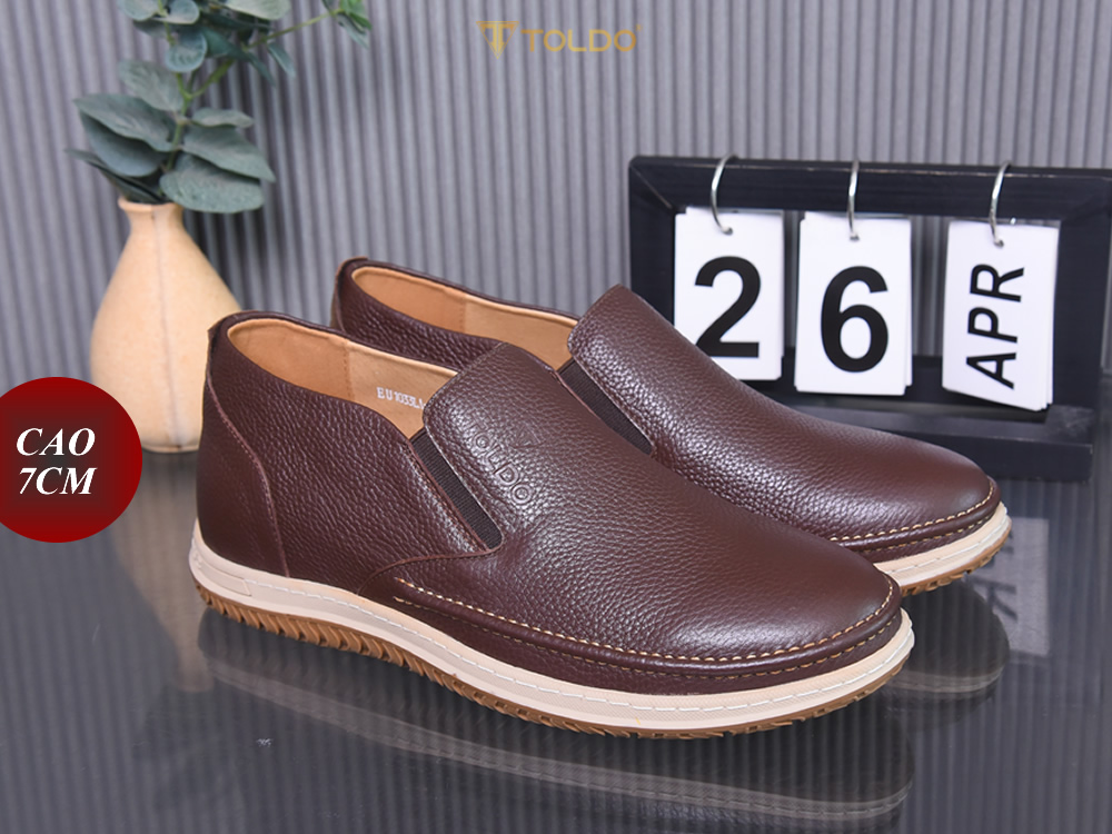 Giày cao 7cm đế khâu da mềm
