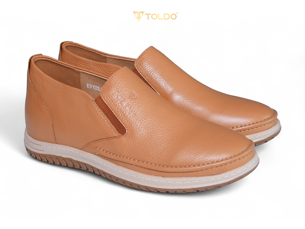 Giày cao nam 7cm đế khâu da mềm