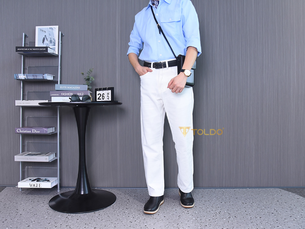 Giày cao 7cm da sần mềm nhẹ