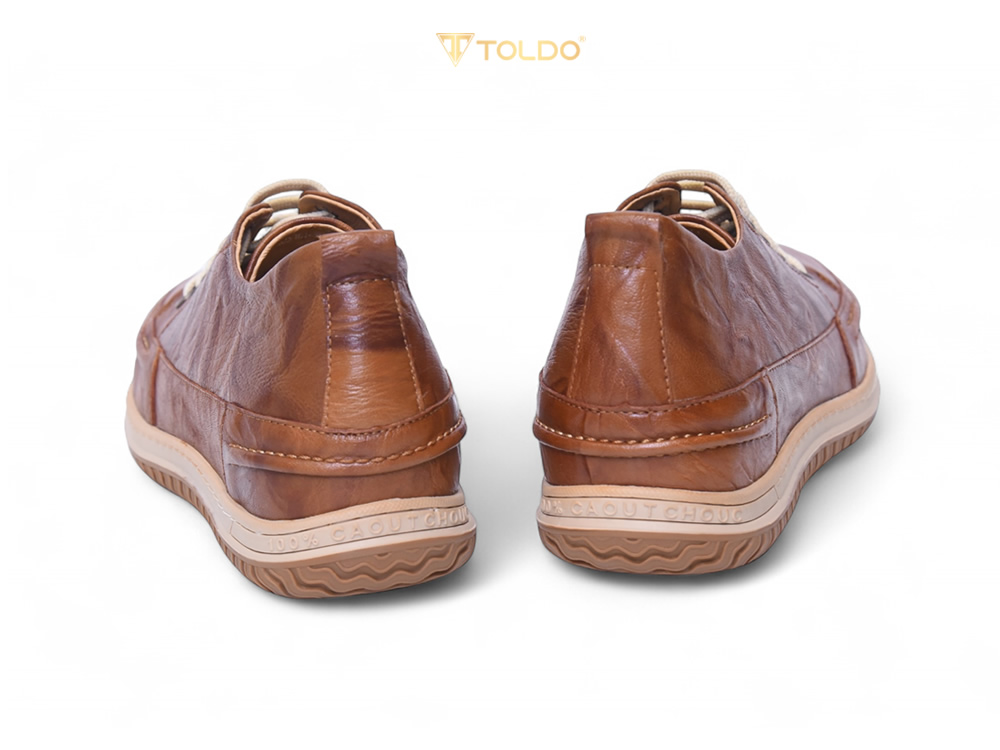Giày cao 7cm thể thao da thật đế khâu