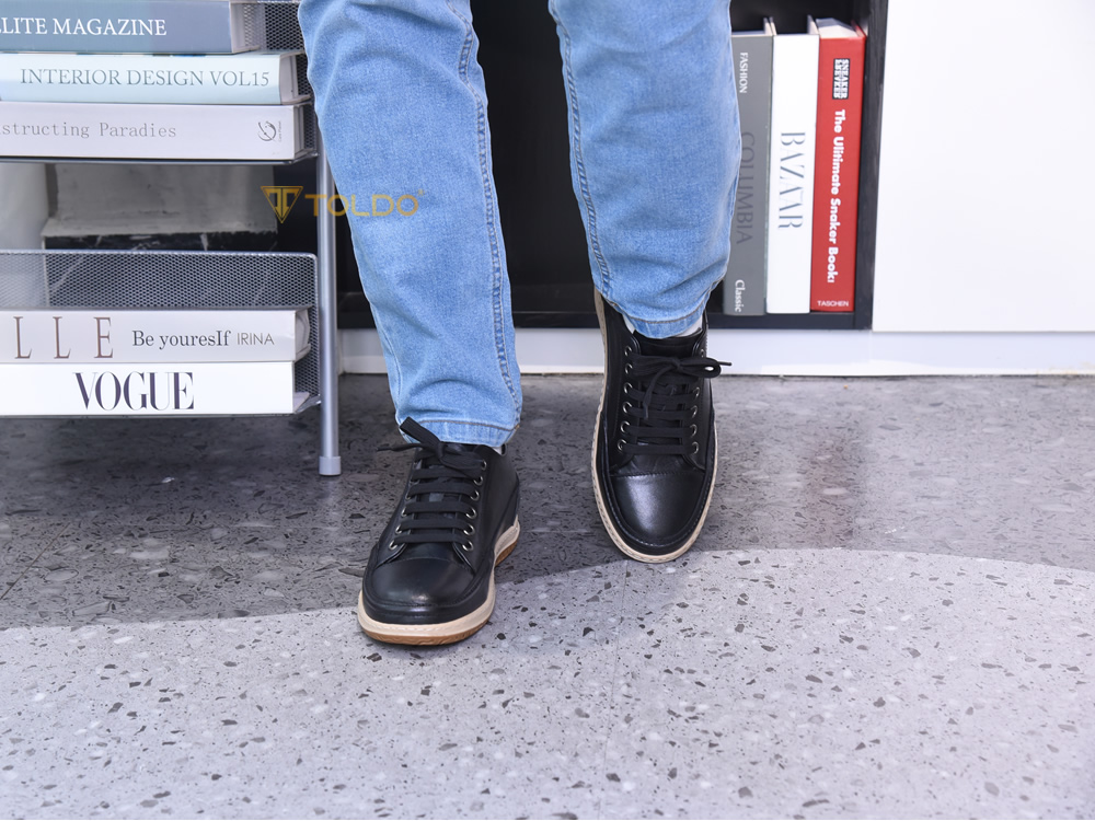 Giày cao 7cm da thật đế khâu mềm nhẹ