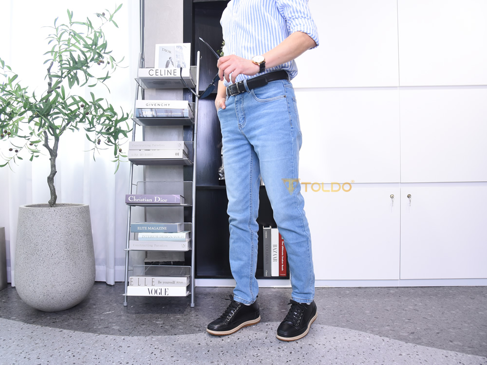 Giày cao 7cm da thật đế khâu mềm nhẹ
