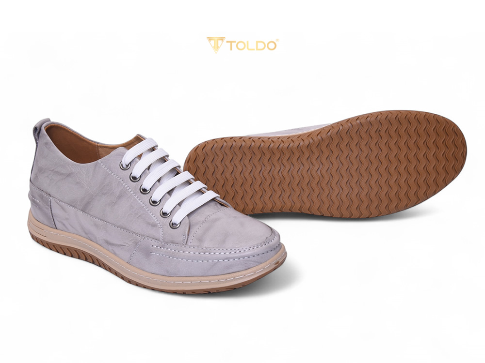 Giày cao 7cm đế khâu thể thao da thật