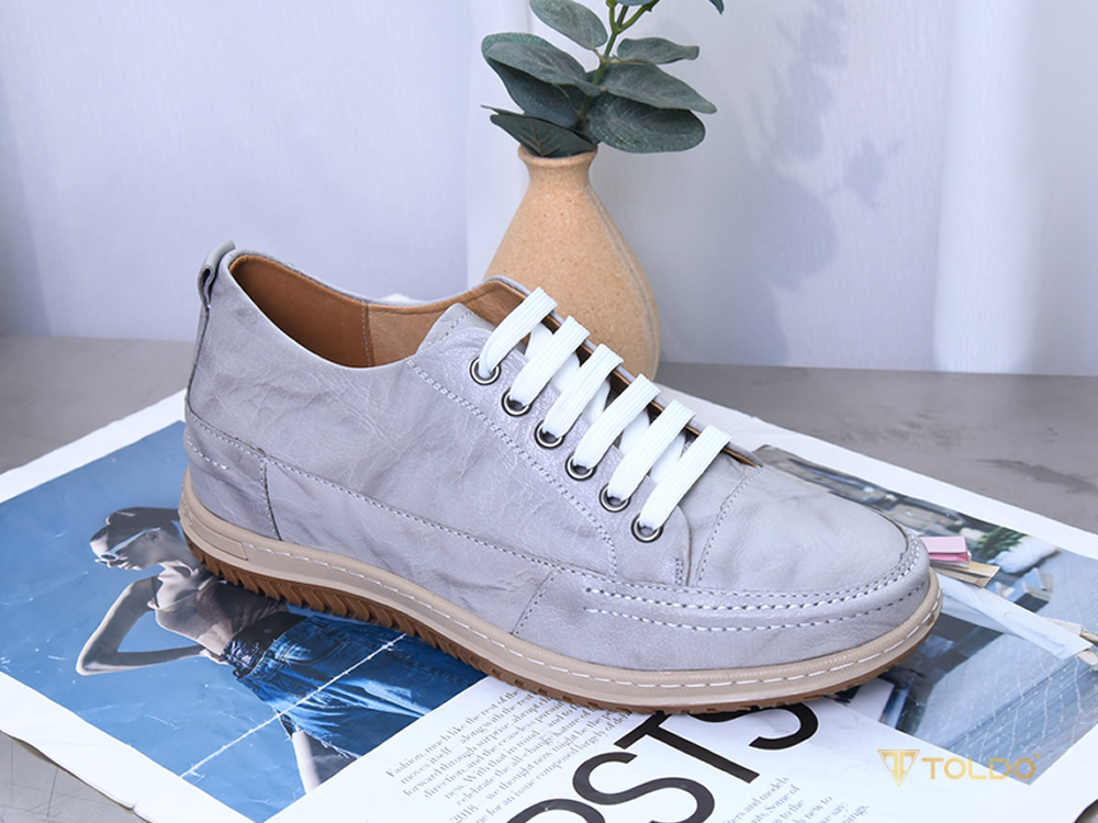 Giày cao 7cm đế khâu thể thao da thật