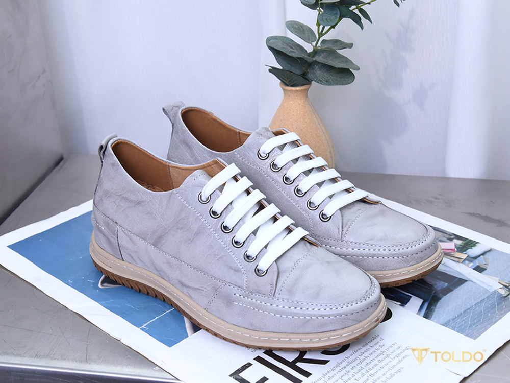 Giày cao 7cm đế khâu thể thao da thật