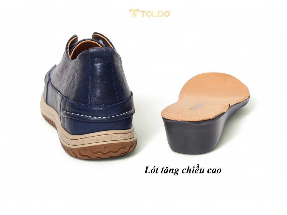 Giày cao 7cm màu xanh da mềm nhẹ 
