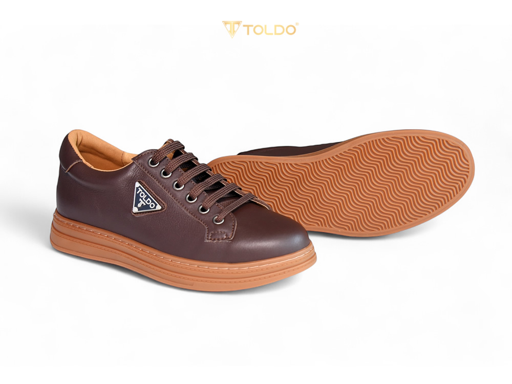 Giày cao 8cm thể thao nam da mềm