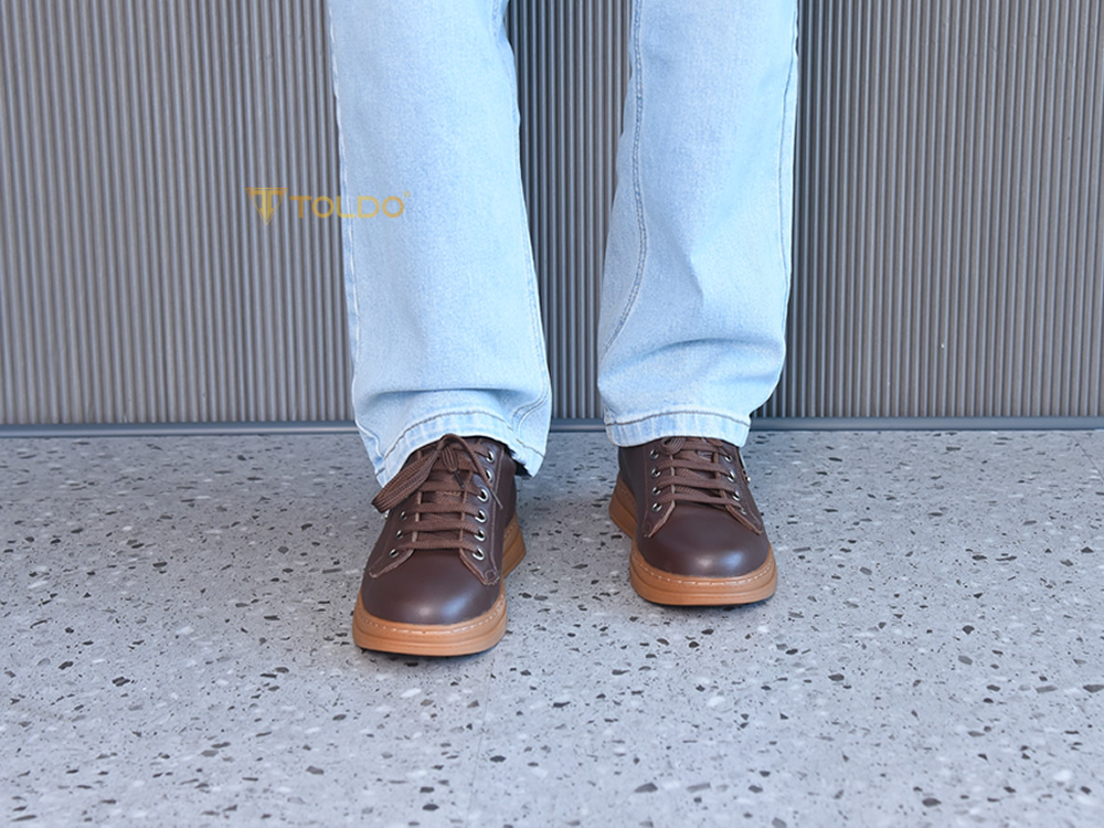 Giày cao 8cm thể thao nam da mềm