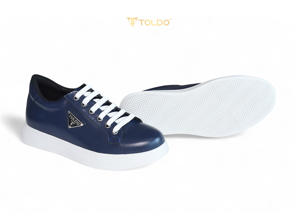 Giày thể thao cao 8cm màu xanh