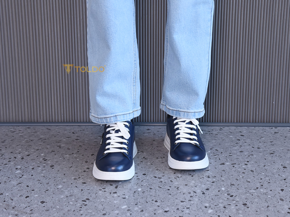Giày thể thao cao 8cm màu xanh