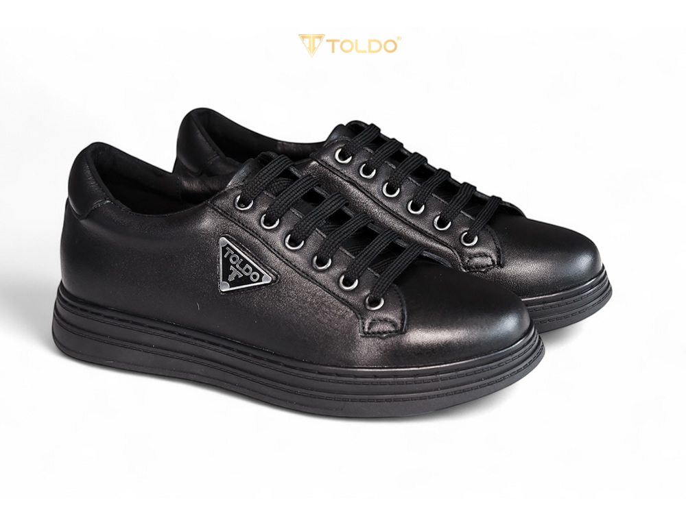 Giày thể thao cao 8cm da mềm