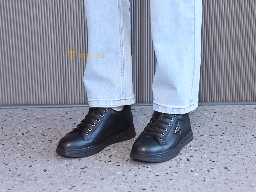 Giày thể thao cao 8cm da mềm