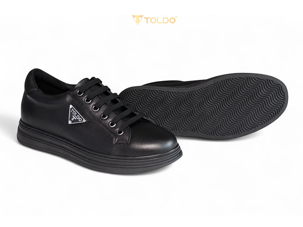 Giày thể thao cao 8cm da mềm
